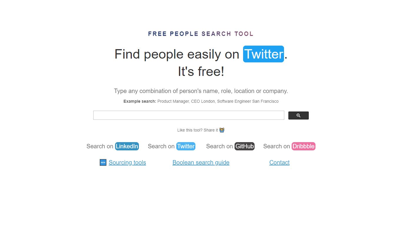 Search for people on Twitter | Free People Search