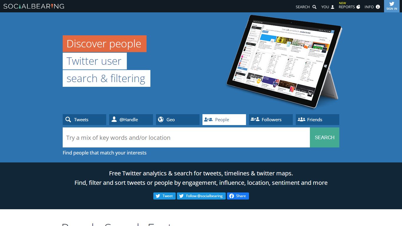 Twitter People Search. Discover people to follow on Twitter